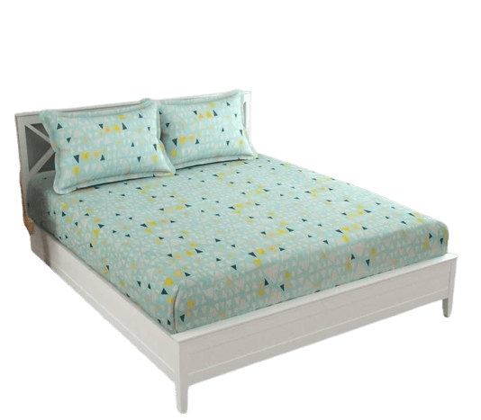 Snooze  Elastic Fitted Printed King Size Bedsheet