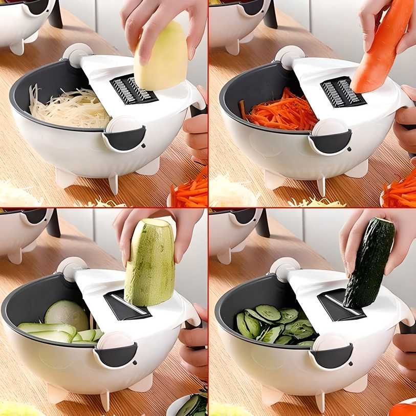 7 in 1 Vegetable Cutter/Chopper/Slicer 5 Dicing Blades