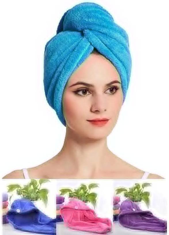 Absorbent Hair Towel Wrap  Multicolor-Combo