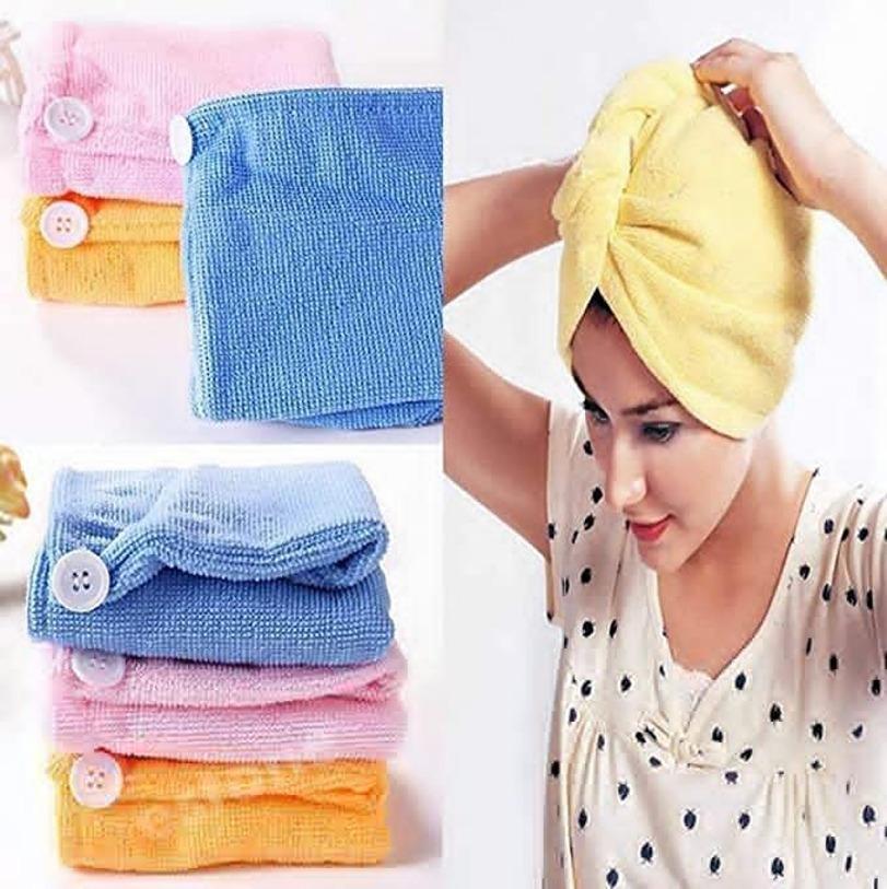 Absorbent Hair Towel Wrap  Multicolor-Combo