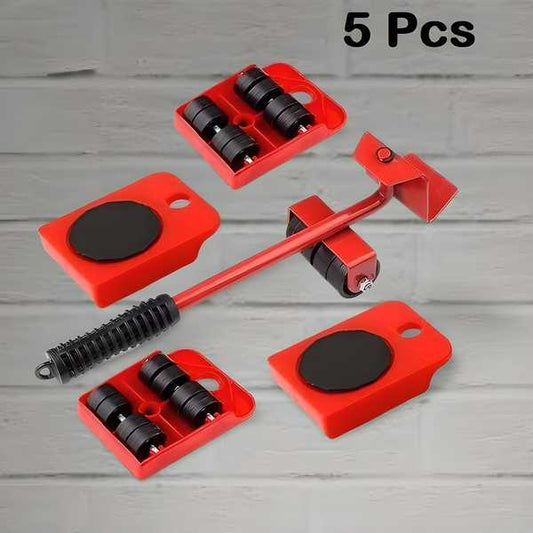 Furniture Lifter - Shifting, Lifting, Moving Tool with Wheel Pads (Pack of 5)