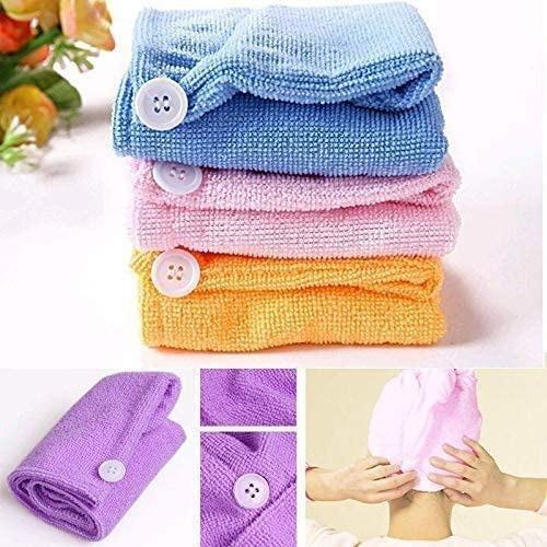 Absorbent Hair Towel Wrap  Multicolor-Combo